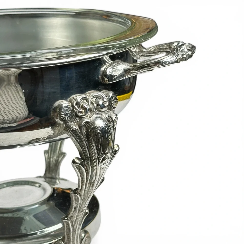 Pyrex vintage silver